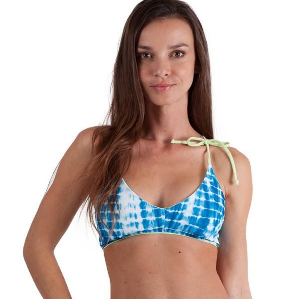 Pavones Bikini Top in Shibori